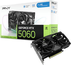 PNY GeForce RTX 5060 8GB Двоен вентилатор OC PNY GeForce RTX 5060 8GB Двоен вентилатор OC
