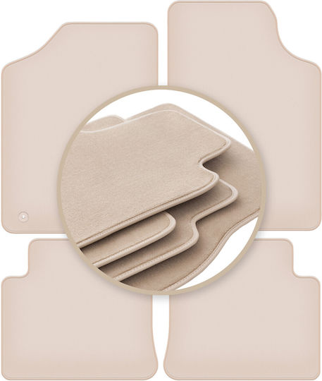 Premium Beige Floor Mats Citroen Zx Hatchback 1991-1998