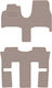 Beige Samt Fußmatten Lancia Phedra 7-Sitzer 2002-2010