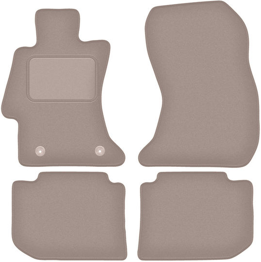 Beige Velvet Floor Mats Subaru Xv Crossover 2011-2017