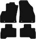Basic Black Velvet Car Mats Fiat Fiorino III Combi Van 2007-2017