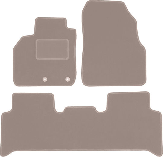 Beige Velvet Car Mats Renault Grand Scenic Ii Minivan 2003-2009