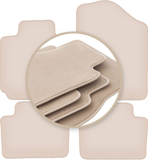 Premium Beige Car Mats Hyundai Veloster Coupe 2011-2018