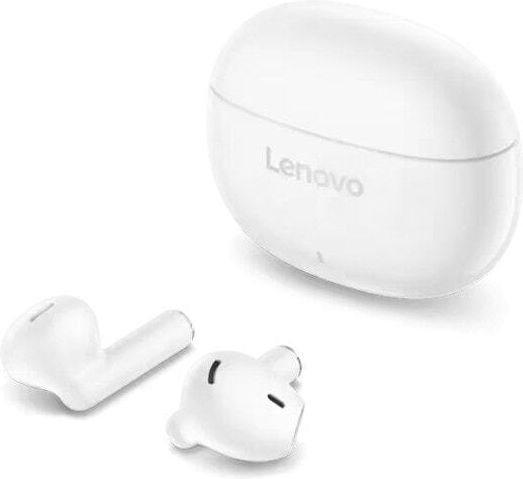 Lenovo E310 Earbud Bluetooth Handsfree Ακουστικά με Θήκη Φόρτισης Λευκά
