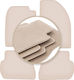 Premium Beige Car Mats for Ford Fusion Hatchback 2002-2005