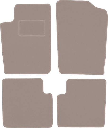 Beige Velvet Floor Mats Citroen Xsara Break Station Wagon Hatchback 1997-2006