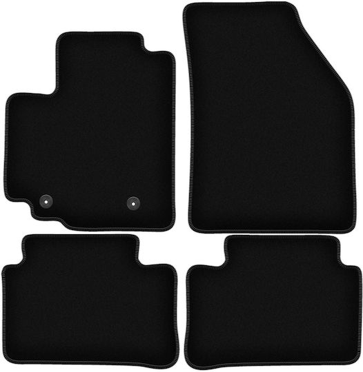 Basic Black Velvet Floor Mats Suzuki Splash Hatchback 2008-2014