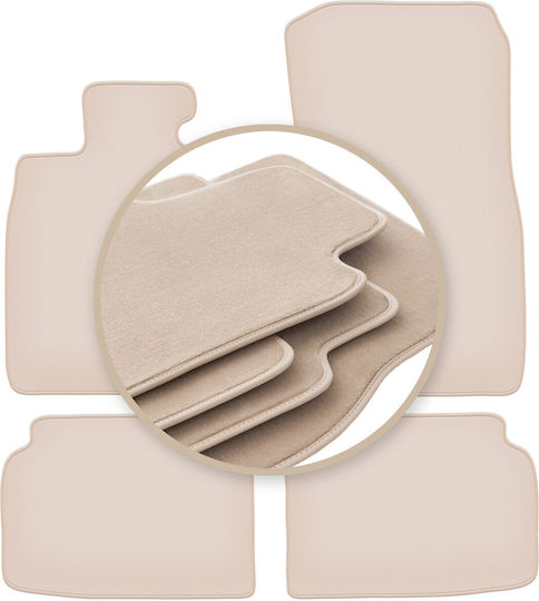 Premium Beige Floor Mats Bmw 7 F01 Sedan 2008-2015