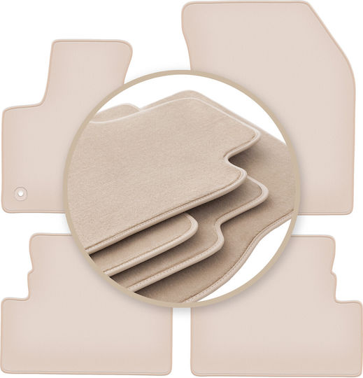 Premium Beige Floor Mats Peugeot 4008 Ii Crossover 2016