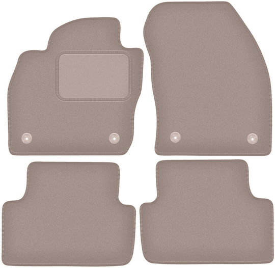 Beige Velvet Floor Mats Volkswagen T-cross Crossover 2019