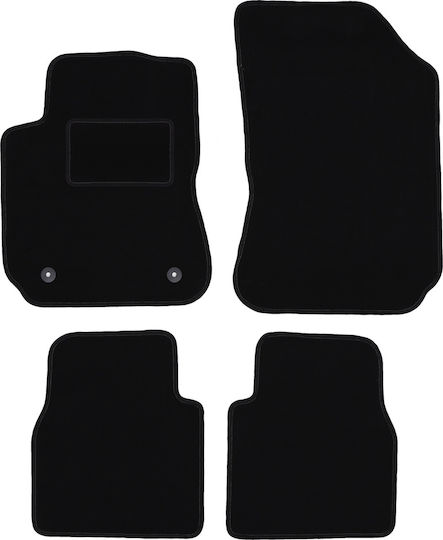Black Velvet Floor Mats Citroen C4 Cactus Crossover 2014-2018