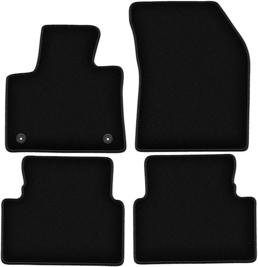 Basic Black Velvet Floor Mats Citroen C5 Aircross Crossover 2019