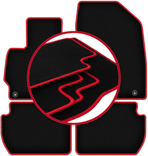Carlux-rote Autoteppiche Citroen C-Crosser Crossover 2007-2012