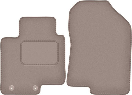 Beige Front Mats Hyundai Bayon Crossover 2021