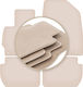 Premium Beige Car Mats for Peugeot 4007 Crossover 2007-2012