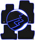 Carlux-blaue Autoteppiche Mazda MX-30 Crossover 2020