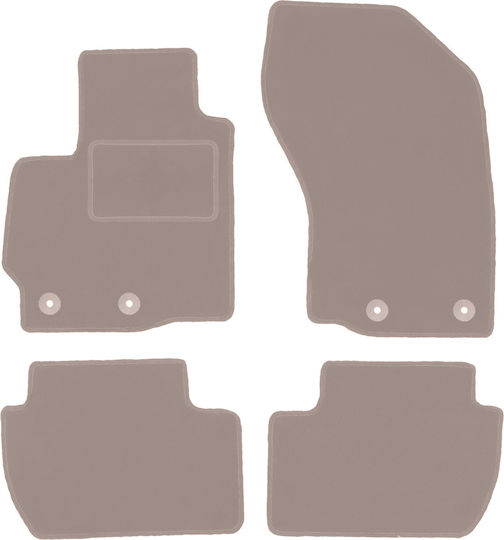 Beige Samt Fußmatten Mitsubishi ASX Crossover 2010-2019