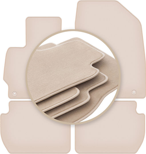 Premium Beige Fußmatten Citroen C-Crosser Crossover 2007-2012