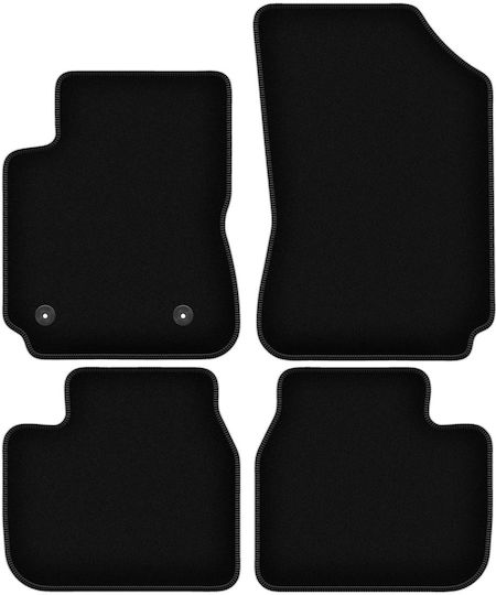 Basic Black Velvet Floor Mats Citroen C4 Cactus Ii Crossover 2018