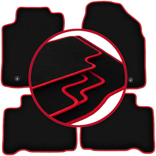 Carlux Red Car Mats Lexus NX Crossover 2014