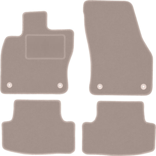 Beige Velvet Floor Mats Seat Ateca Crossover 2016