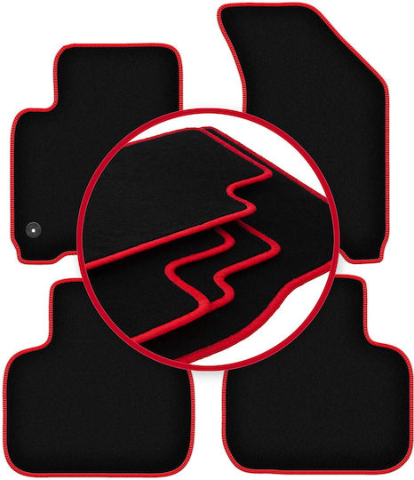 Carlux Red Car Mats Fiat Freemont Crossover 2011-2016