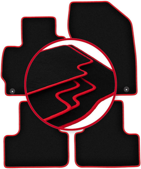 Carlux-red Car Floor Mats Peugeot 4008 Crossover 2012-2017