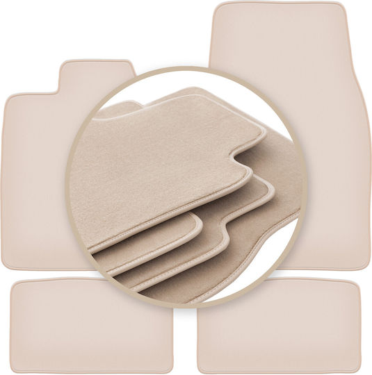 Premium Beige Floor Mats Porsche Taycan Sedan 2020