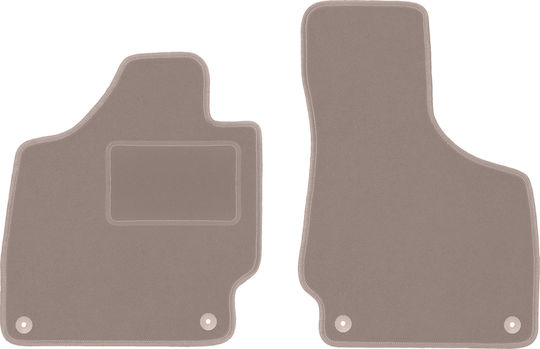 Beige Front Car Mats Audi TT II 8J Cabrio Roadster Coupe 2006-2014