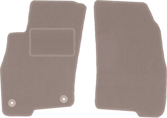 Beige Car Mats Fiat Grande Punto Hatchback 2005-2009