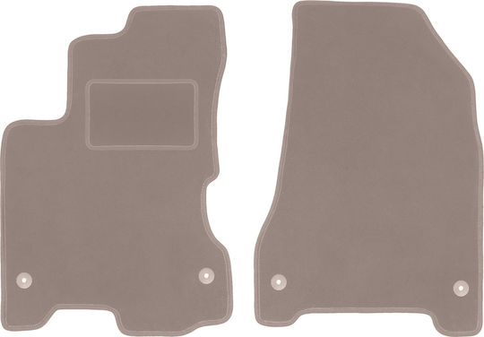 Beige Front Floor Mats Renault Koleos I Suv 2007-2016