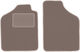 Beige Car Mats Fiat Uno Hatchback 1983-2001