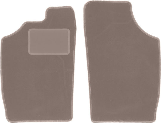 Beige Front Mats Daihatsu Cuore V Hatchback 1997-2003