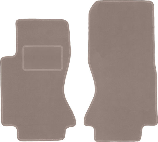 Beige Front Mats Jaguar S-type X204 Sedan 2002-2008