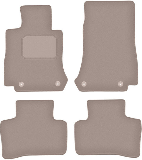 Beige Velvet Car Mats Mercedes-Benz EQC N293 SUV 2019