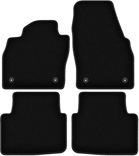 Basic Black Velvet Floor Mats Skoda Scala Hatchback 2019
