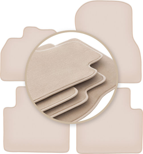 Premium Beige Floor Mats Renault Zoe Ii Hatchback 2018
