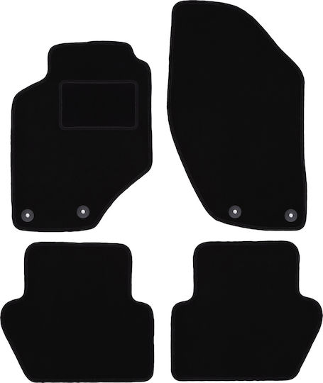 Black Velvet Floor Mats Volvo C70 I Convertible Coupe 1997-2005