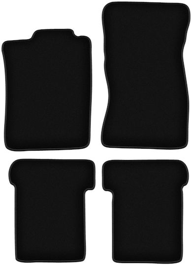 Basic schwarze Samt-Fußmatten Volkswagen Corrado Coupe 1988-1994