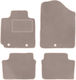 Beige Velvet Floor Mats Hyundai Veloster Coupe 2011-2018