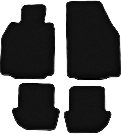 Covorașe de podea negre simple din catifea pentru Porsche 911 Tip 997 Cabrio Coupe Targa 2002-2012