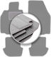 Gray Car Mats Porsche 911 Type 997 Cabrio Coupe Targa 2002-2012