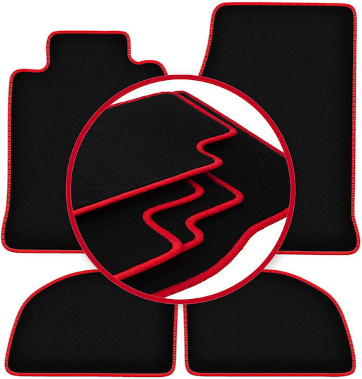 Carlux-red Car Mats Porsche 924 Coupe 1976-1988