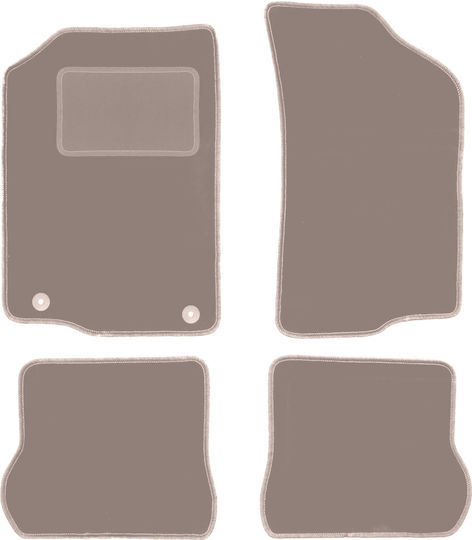 Beige Velvet Car Mats Volkswagen Scirocco II Coupe 1981-1992