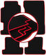 Carlux-red Car Mats Honda Prelude Iv Coupe 1991-1996