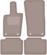 Beige Velvet Car Mats Porsche Panamera II Coupe 2017