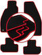 Carlux-red Car Mats Alfa Romeo Spider Coupe Cabrio 1995-2005