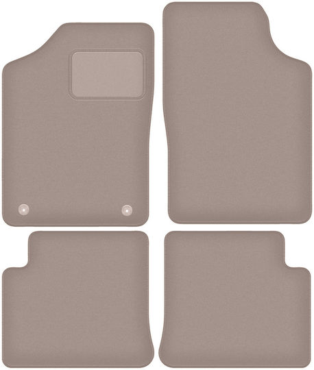 Beige Samt Fußmatten Citroen Zx Hatchback 1991-1998