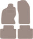 Beige Samt Fußmatten Nissan Terrano II 0 1993-2005