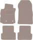 Beige Velvet Car Mats Renault Modus Minivan 2004-2012